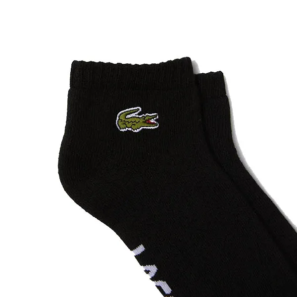 Tất Unisex Lacoste Sport Branded Stretch Cotton Low Cut Socks RA4184-51 Màu Đen