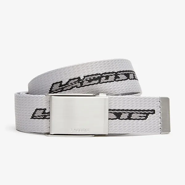 Thắt Lưng Nam Lacoste Men's Contrast Logo Print Belt RC4063_L91 Màu Ghi