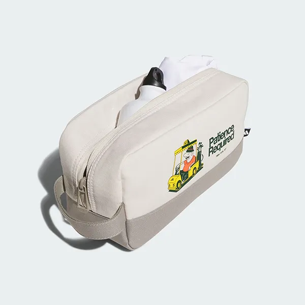 Túi Cầm Tay Adidas Golf Chip Pouch KD9380 Màu Be Xám