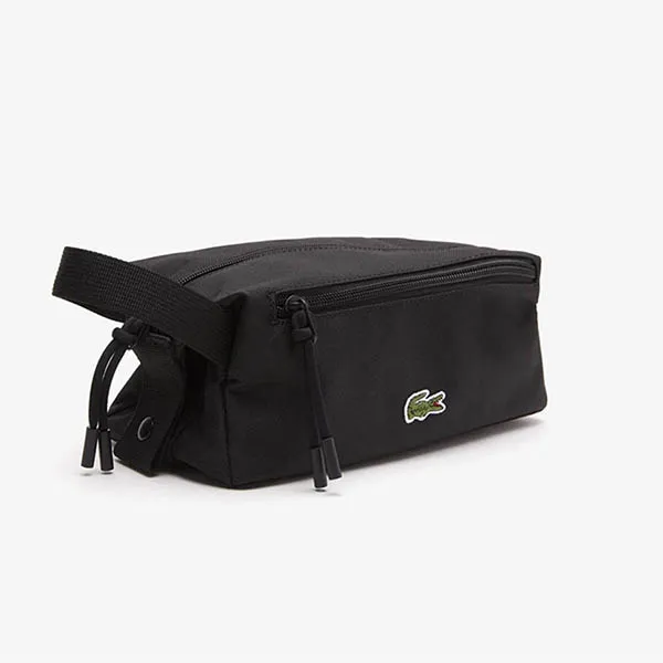 Túi Cầm Tay Nam Lacoste Neceser NH4098NE 991 Noir Màu Đen