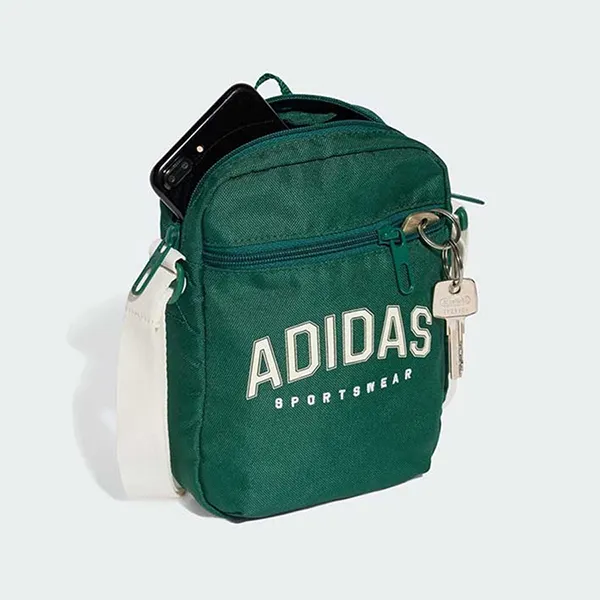 Túi Đeo Chéo Adidas Classic Print Crossbody Bag JD1901 Màu Xanh Lá
