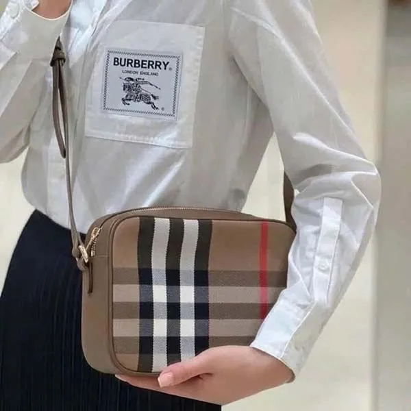 Túi Đeo Chéo Burberry Large Camera Bag 'Beige Brown' 80844991 Màu Be