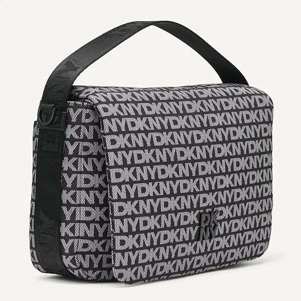 Túi Đeo Chéo DKNY Crossbody Bag Jenny Flap Black Màu Đen
