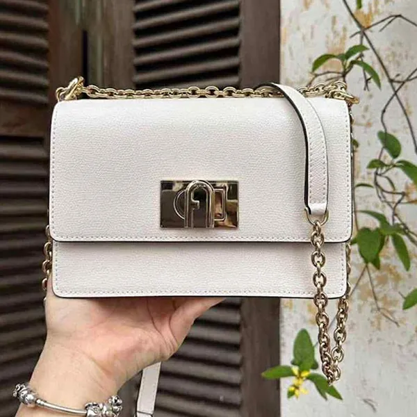 Túi Đeo Chéo Nữ Furla Mini crossbody Talco H Màu Trắng