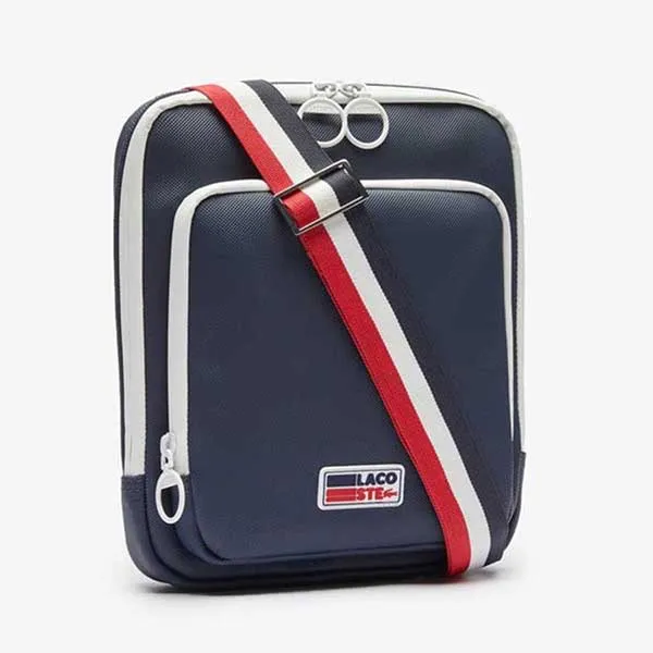 Túi Đeo Chéo Nam Lacoste Men's Classic Tricolour Crossbody Bag NH3297H F94 Màu Xanh Navy