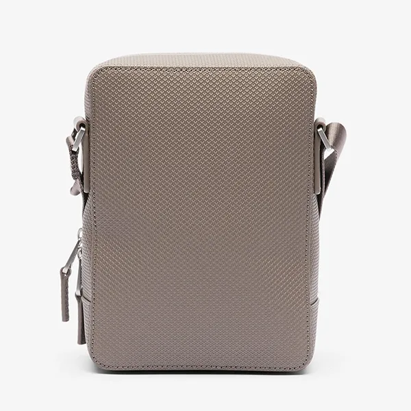 Túi Đeo Chéo Nam Lacoste Chantaco Pique Leather Shoulder Bag NH3271CE Q80 Màu Nâu