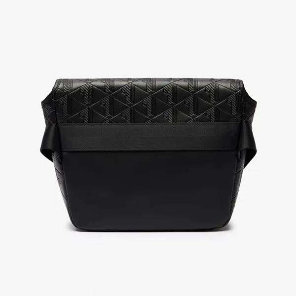 Túi Đeo Chéo Nam Lacoste Nomogramme Small Flap Close Purse NH4655 - 000 Màu Đen
