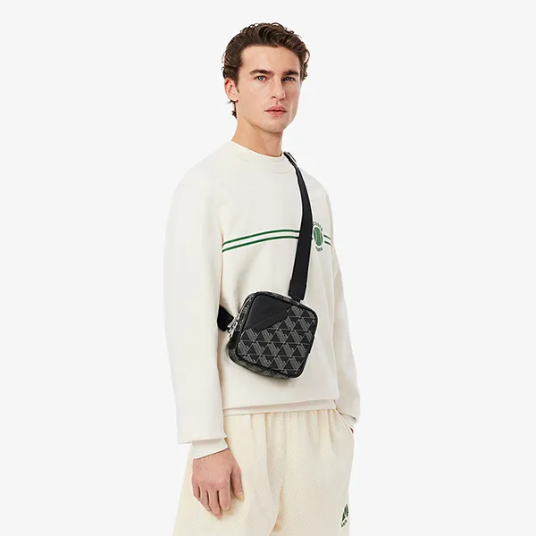 Túi Đeo Chéo Nam Lacoste The Blend Crossbody Bag NH4842LX H45 Màu Đen