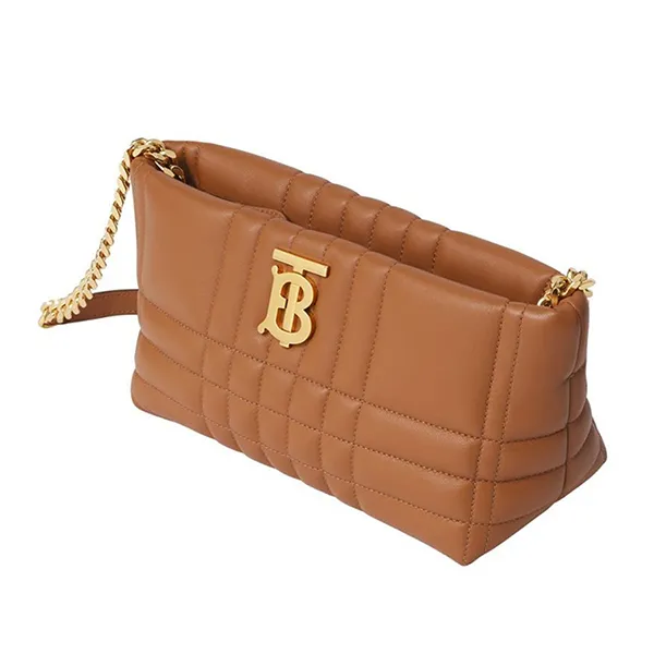 Túi Đeo Chéo Nữ Burberry Quilted Leather Small Soft Lola Bag 874037_BR01 Màu Nâu