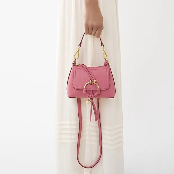 Túi Đeo Chéo Nữ Chloé Joan Mini Crossbody Bag Màu Hồng Đậm