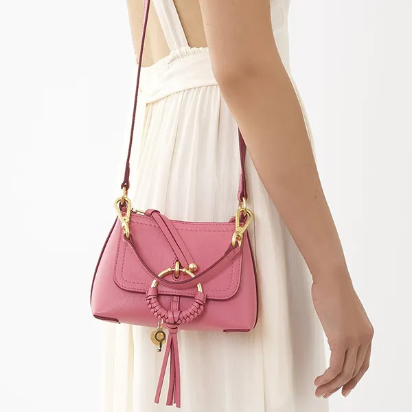 Túi Đeo Chéo Nữ Chloé Joan Mini Crossbody Bag Màu Hồng Đậm