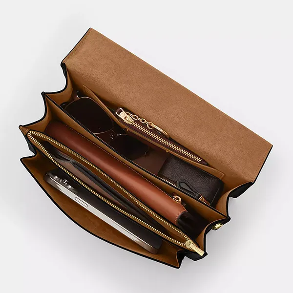 Túi Đeo Chéo Nữ Coach Klare Top Handle Bag In Signature Canvas CY687 Màu Đen Nâu