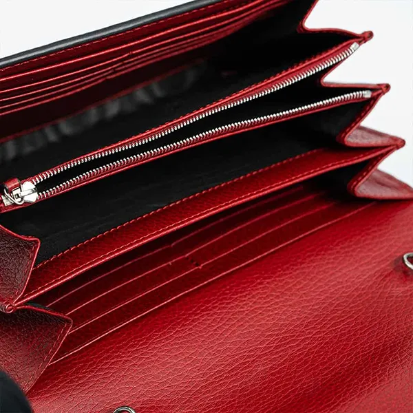 Túi Đeo Chéo Nữ Gucci Dionysus GG Supreme Mini Màu Đỏ