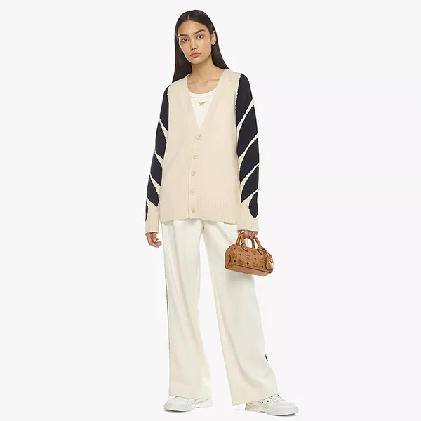 Túi Đeo Chéo Nữ MCM Ella Boston Bag In Visetos MWBESEA01CO001 Cognac Màu Nâu