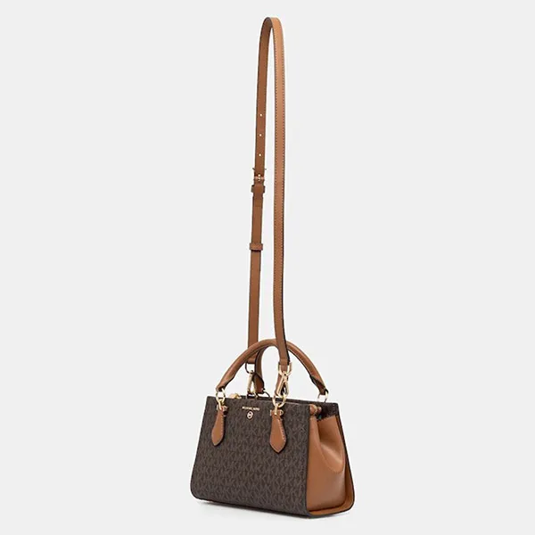 Túi Đeo Chéo Nữ Michael Kors MK Borsetta Colore Marrone 32F2G6AC1B Màu Nâu