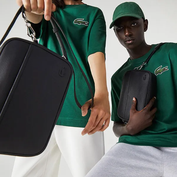 Túi Đeo Chéo Unisex Lacoste Crossbody Bag NF3954DB Màu Đen