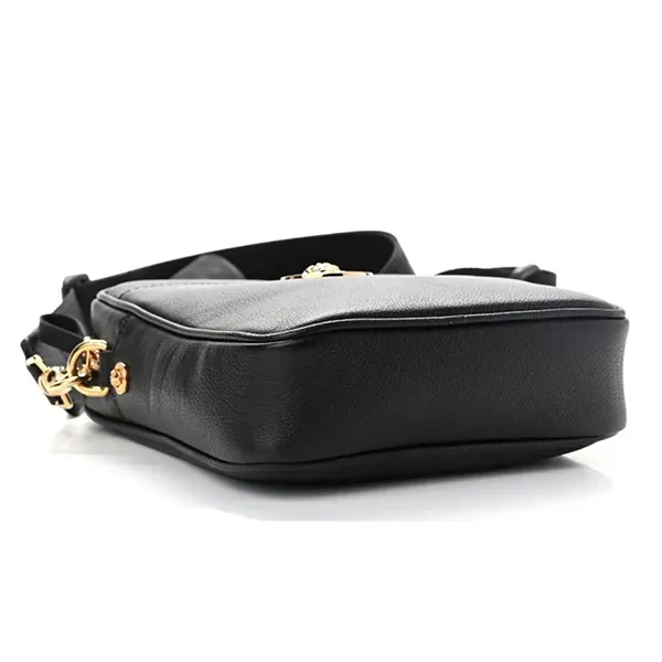 Túi Đeo Chéo Nam Versace Messenger Sling Bag With Medusa Head Logo Crossbody Bag Màu Đen