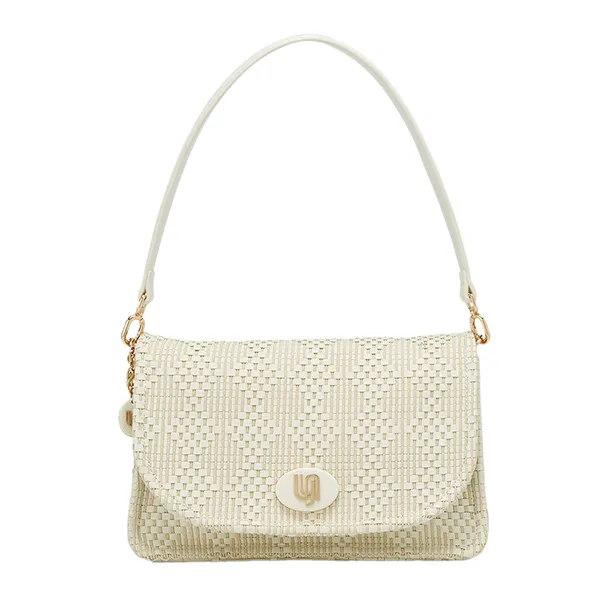 Túi Đeo Vai Nữ Lyn Bruna Infinite M Shoulder Bag - Ivory LL25CBM238 Màu Trắng Kem