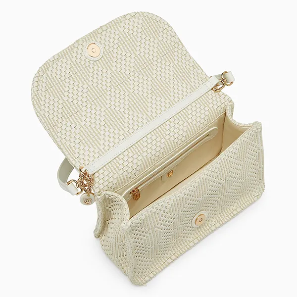 Túi Đeo Vai Nữ Lyn Bruna Infinite M Shoulder Bag - Ivory LL25CBM238 Màu Trắng Kem