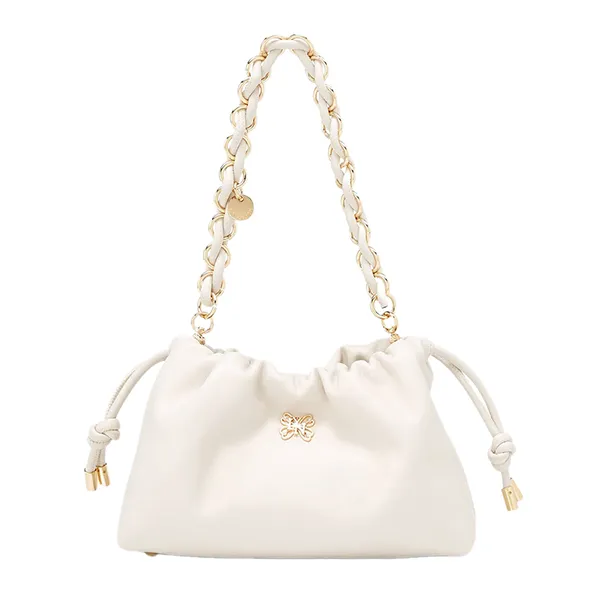 Túi Đeo Vai Nữ Lyn Floaty Drawstring Shoulder Bag - Ivory LL25CBF074 Màu Ivory