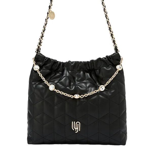 Túi Đeo Vai Nữ Lyn Monet Party Infinite L Shoulder Bag - Black LL24MBF399 Màu Đen