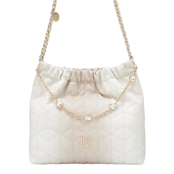 Túi Đeo Vai Nữ Lyn Monet Party Infinite L Shoulder Bag - White LL24MBF399 Màu Trắng