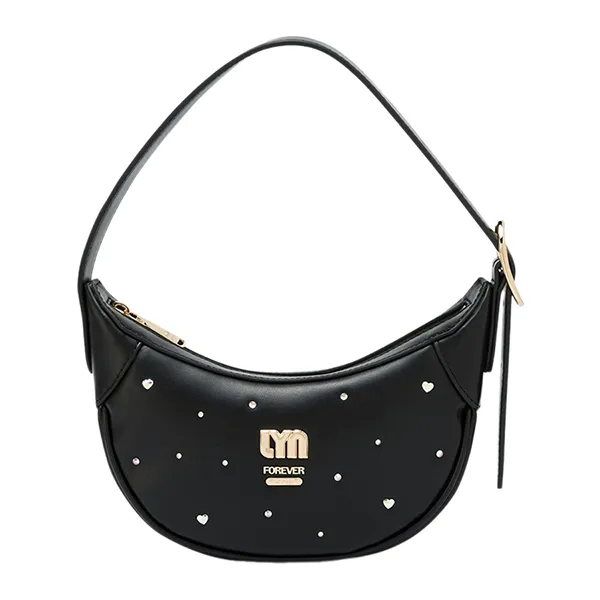 Túi Đeo Vai Nữ Lyn Starlight S Shoulder Bag - Black LL25CBF262 Màu Đen