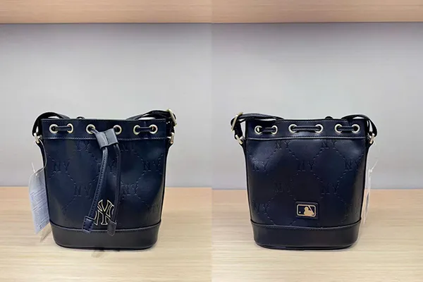 Túi Đeo Vai Trẻ Em MLB Logo New York Yankees Bucket Bag 7ACRMD65-50BKS Màu Đen