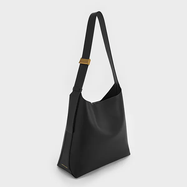 Túi Đeo Vai Nữ Charles & Keith CNK Edna Tote Bag Black CK2-40270966-1 Màu Đen