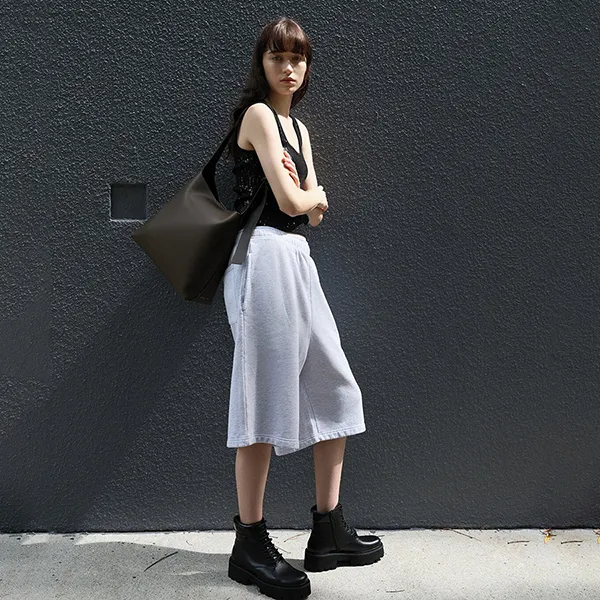 Túi Đeo Vai Nữ Charles & Keith CNK Edna Tote Bag Dark Moss CK2-40270966-1 Màu Rêu