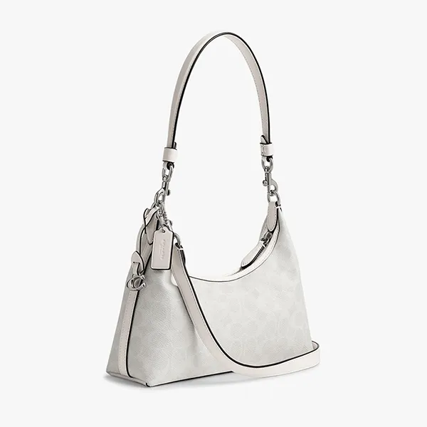 Túi Đeo Vai Nữ Coach Juliet Shoulder Bag 25 In Signature Canvas CAM26 Màu Trắng Kem