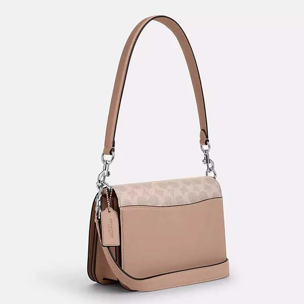 Túi Đeo Vai Nữ Coach Quinn Bag In Signature Canvas CZ770 Màu Be