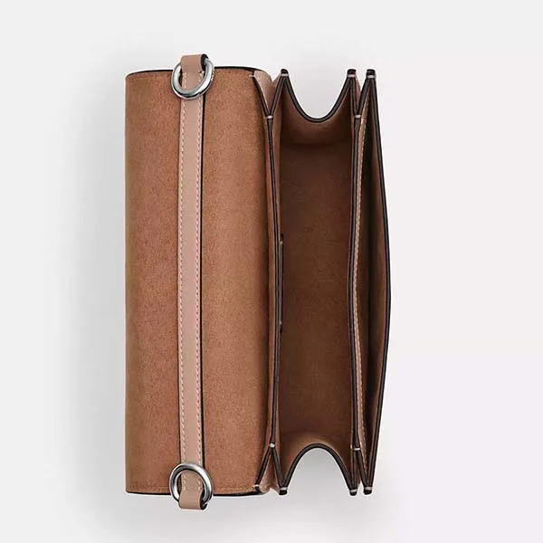 Túi Đeo Vai Nữ Coach Quinn Bag In Signature Canvas CZ770 Màu Be