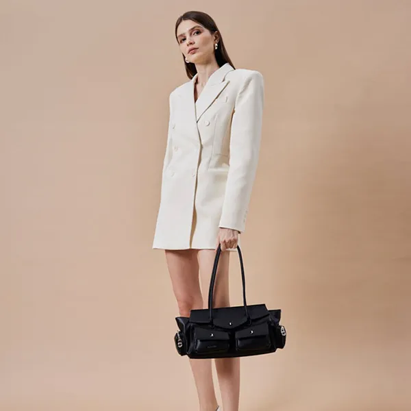 Túi Đeo Vai Nữ Pazzion Virelle Structured Multi-Pocket Shoulder Bag F9896BLK00L Màu Đen