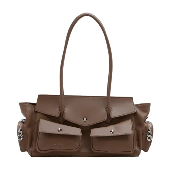 Túi Đeo Vai Nữ Pazzion Virelle Structured Multi-Pocket Shoulder Bag F9896BRN00L Màu Nâu