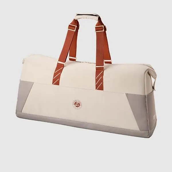 Túi Đựng Vợt Tennis Wilson Roland Garros Large Duffel Cream/Clay WR8042301001 Màu Kem
