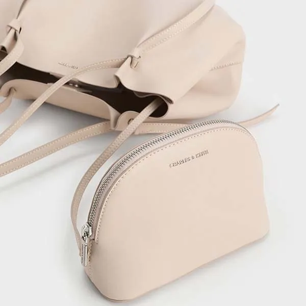 Túi Tote Nữ Charles & Keith CNK Calla Tote Bag Oat CK2-30671662 Màu Trắng