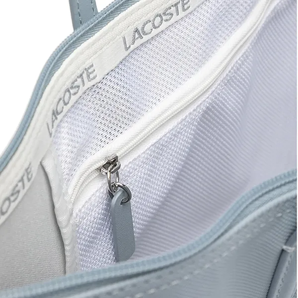 Túi Tote Nữ Lacoste Bag NF1888PO-Q48 Silver/ Tradewinds Màu Xám Xanh