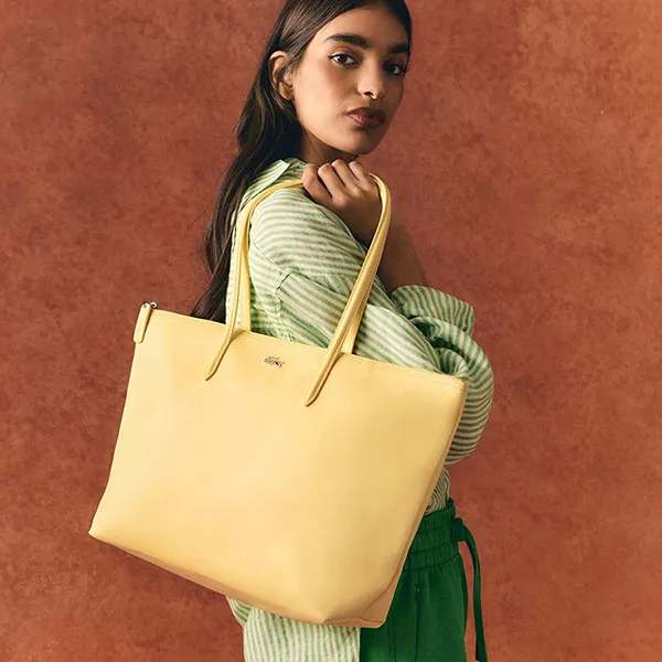 Túi Tote Nữ Lacoste Large L.12.12 Concept NF1888PO-Q43 Yellow Màu Vàngcept NF1888PO-Q43 Yeallow Màu Vàng