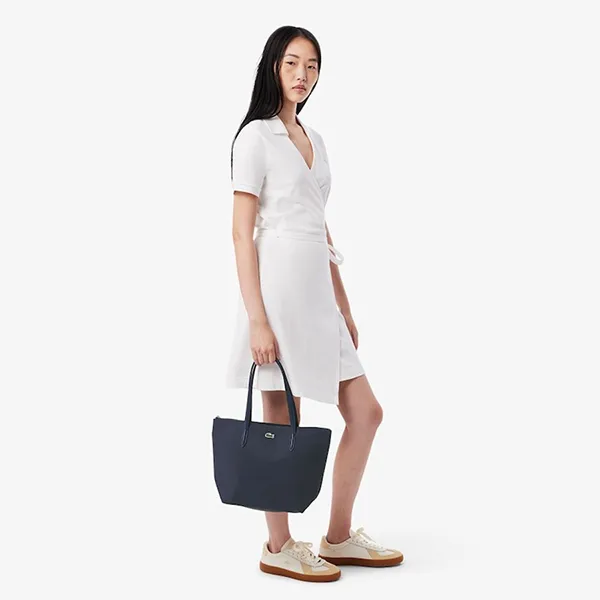 Túi Tote Nữ Lacoste Small L.12.12 Concept NF2037PO 141 Màu Xanh Navy