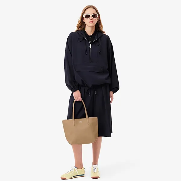 Túi Tote Nữ Lacoste Small L.12.12 Concept NF2037PO C87 Màu Be