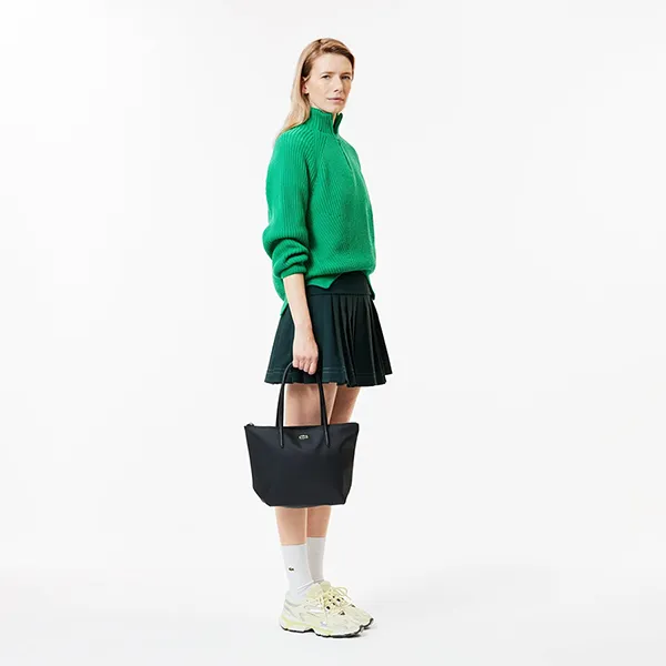 Túi Tote Nữ Lacoste Small L.12.12 Concept NF2037PO Màu Đen