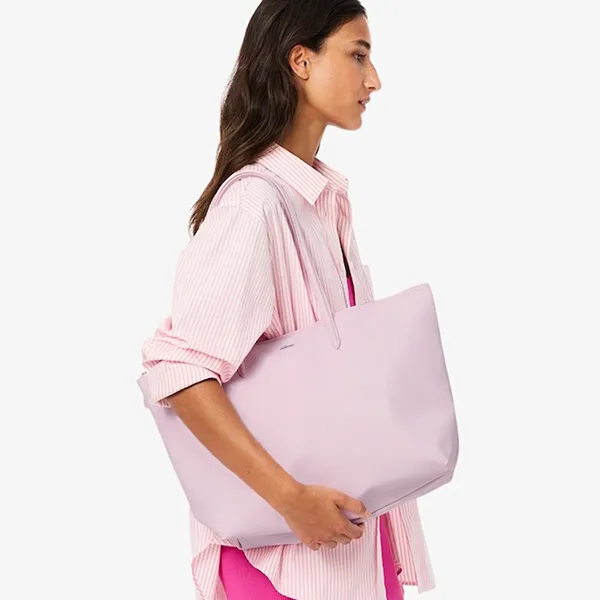 Túi Tote Nữ Lacoste Women's Large L.12.12 Concept NF1888PO-Q49 Lady Pink Màu Hồng Nhạt