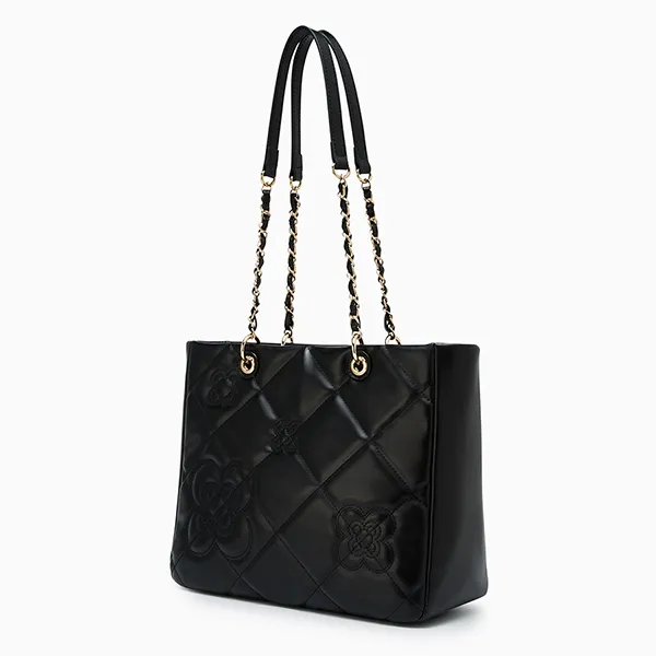 Túi Tote Nữ Lyn Flora Tote Bag Black LL25CBF132 Màu Đen