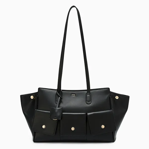 Túi Tote Nữ Lyn Rockcake Tote Bag Black LL25FBT605 Màu Đen