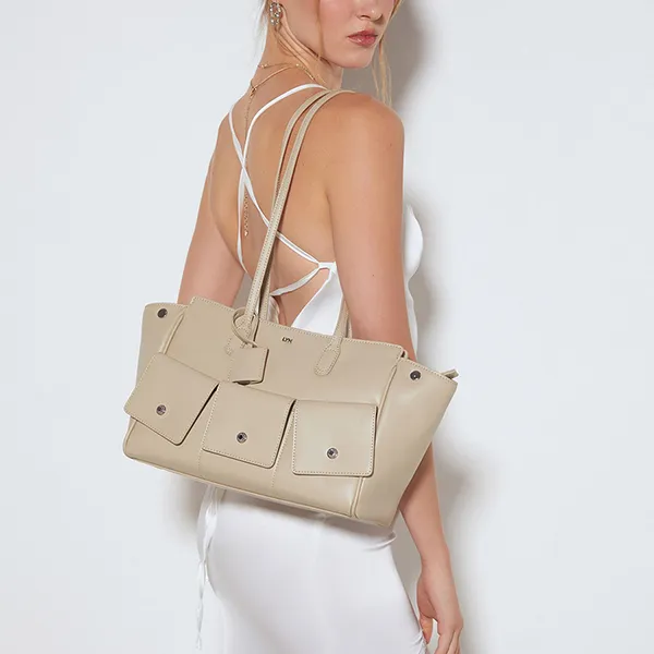 Túi Tote Nữ Lyn Rockcake Tote Bag Light Green LL25FBT605 Màu Xanh Nhạt