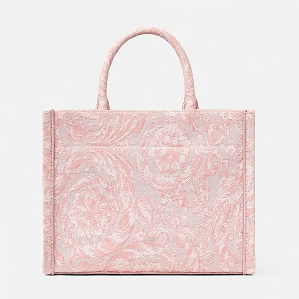 Túi Tote Nữ Versace Barocco Athena Small Tote Bag Màu Hồng