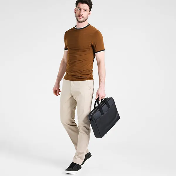 Túi Xách Đựng Laptop Lacoste Mallette Black LA254H005-Q11 Màu Đen