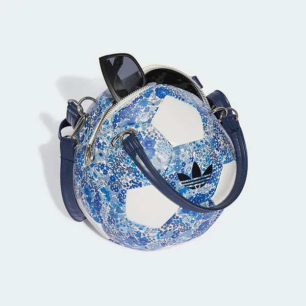 Túi Xách Nữ Adidas Originals X Liberty London Soccer Bag JD5424 Màu Xanh Trắng