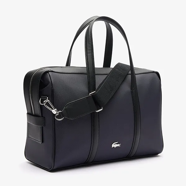 Túi Xách Tay Lacoste Nilly Handbag Piqué Material NF4528Y 54G N23 Màu Đen